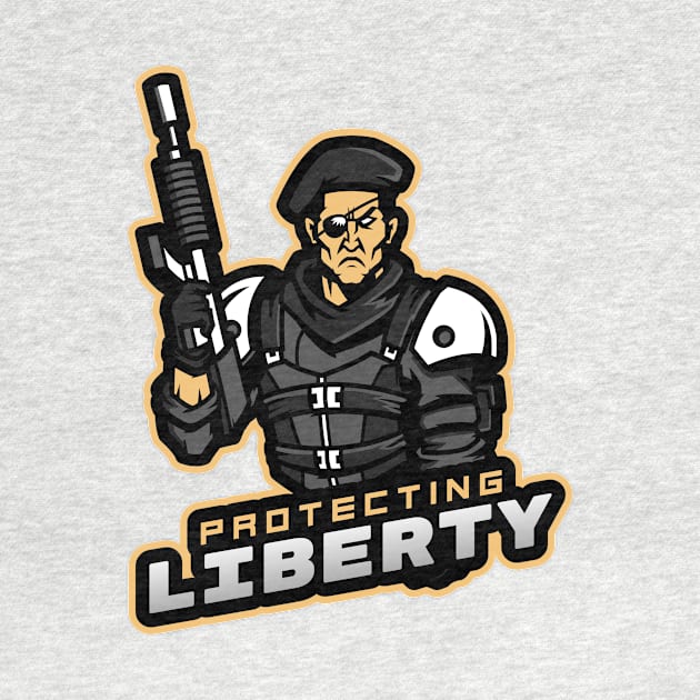 Protecting Liberty by Mega Tee Store